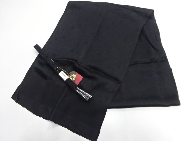 未使用品　正絹　喪服用　帯揚げ・帯締めセット